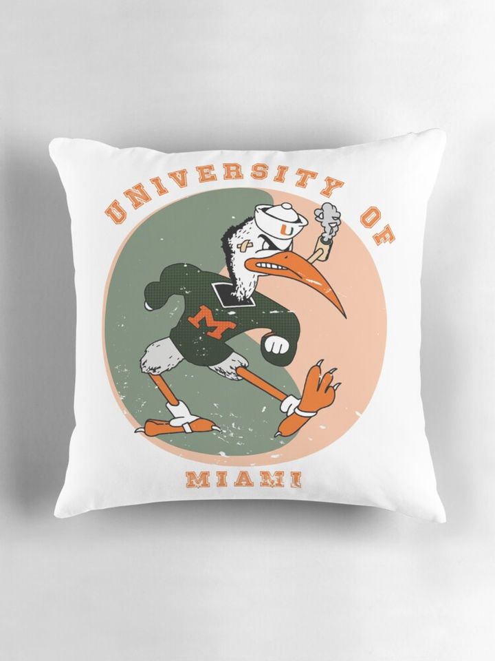 University Of Miami Law  Throw Pillow