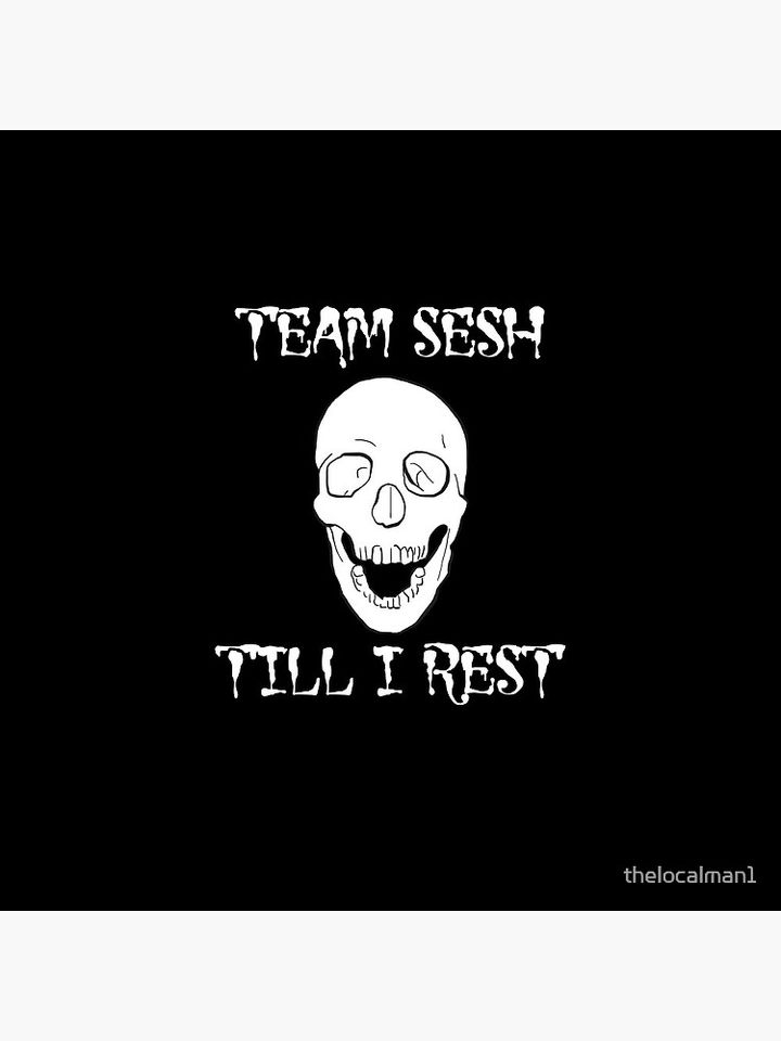BONES team sesh till I rest Pin Button