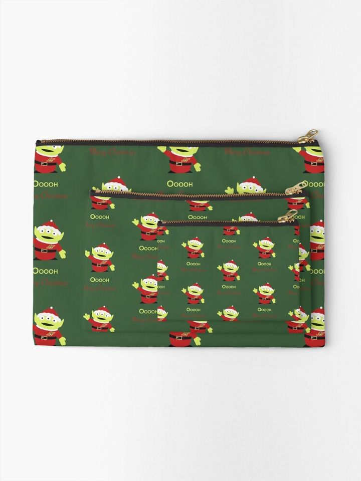 Disney Little Green Aliens Christmas Makeup Bag