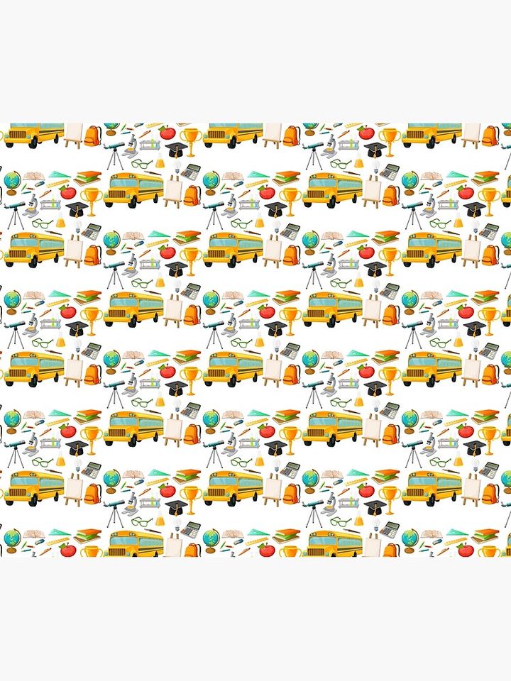 Preppy School Supplies  Throw Blanket