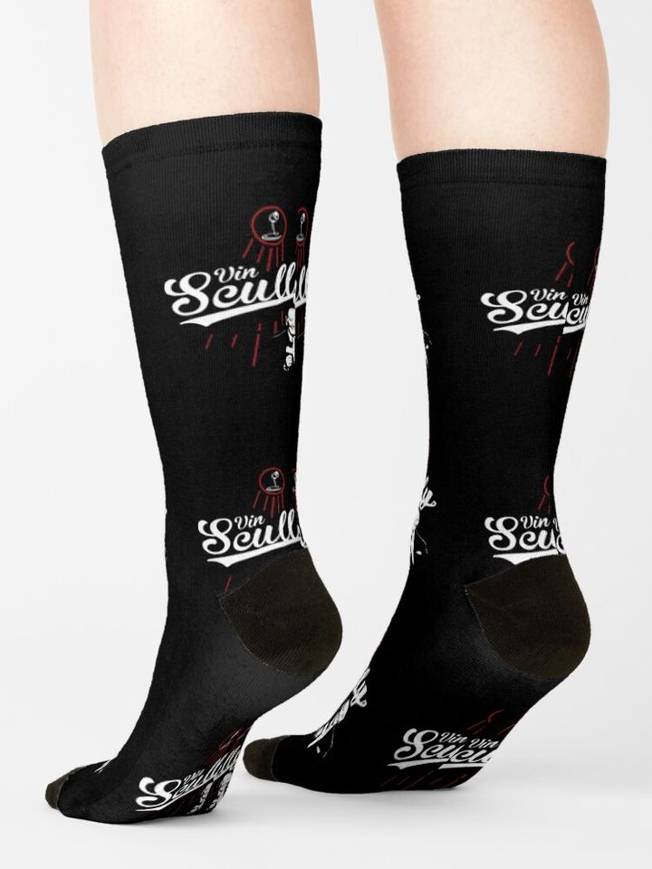 vin scully 3 Socks