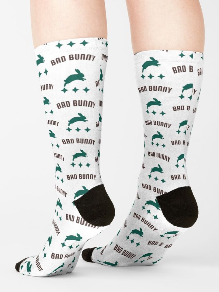 Bad Bunny Dodgers   Socks