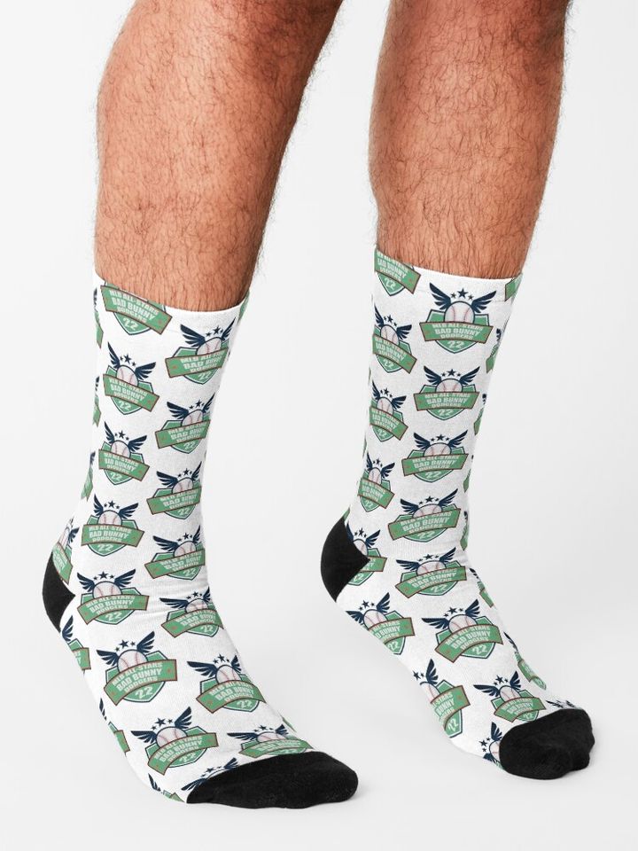 Bad Bunny Dodgers 2022   Socks