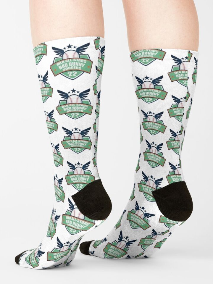 Bad Bunny Dodgers 2022   Socks