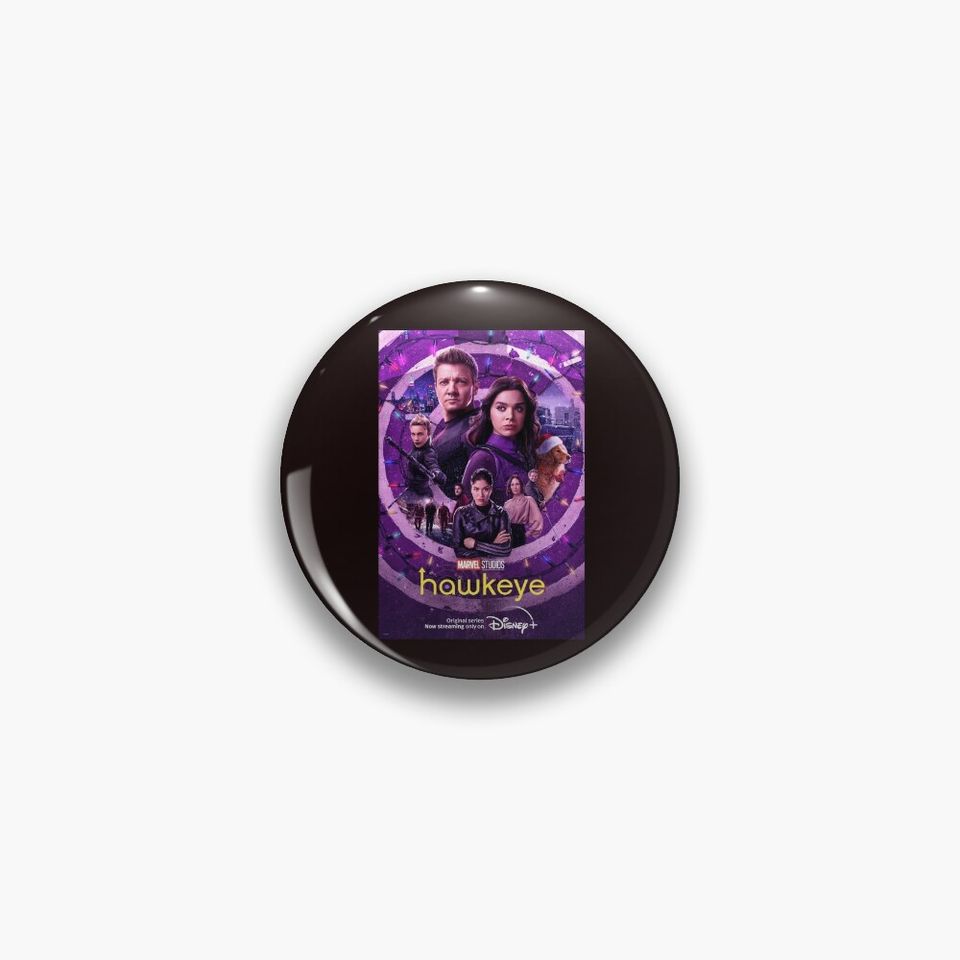 Hawkye Purple Target Movie Poster Pin