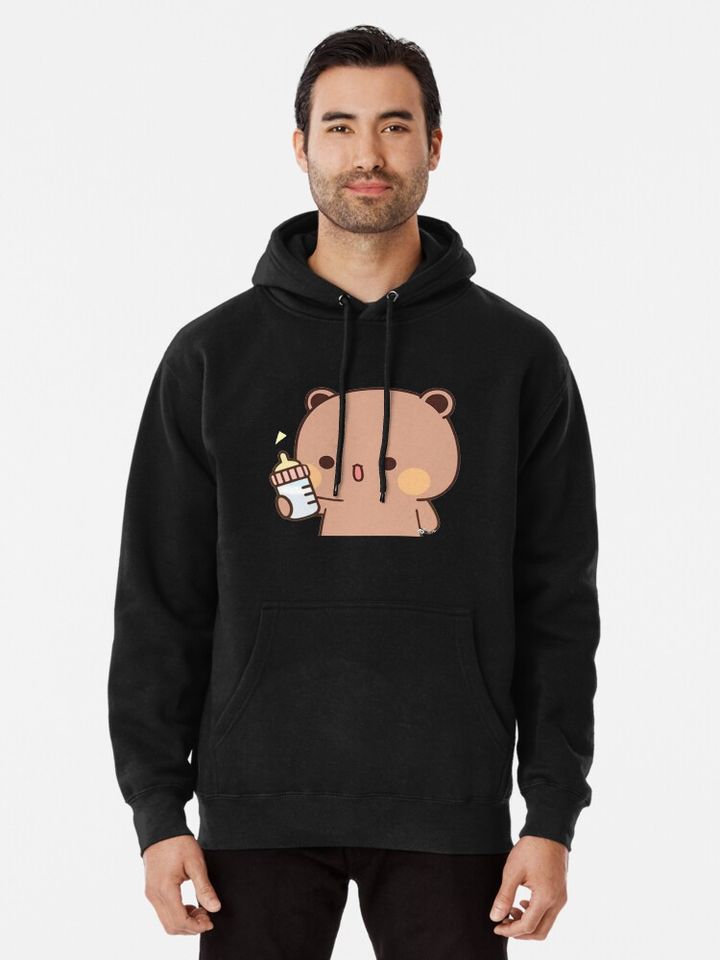 Dudu Takes Care Of Bubu - Gives Milk for Bubu Pullover Hoodie, Gifts for Couples