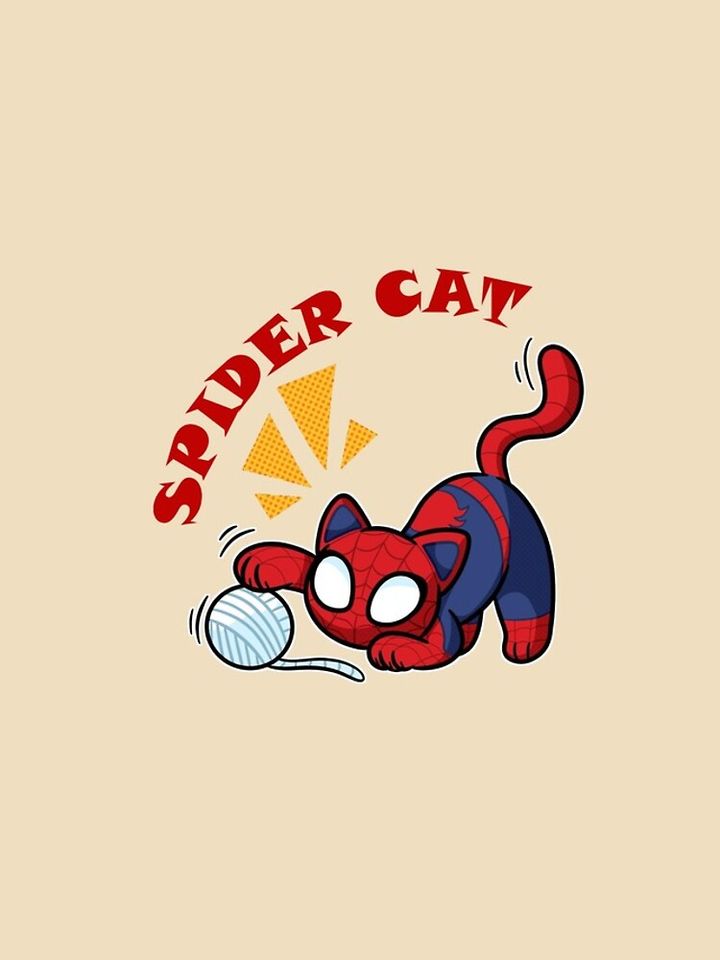 spider cat playing with wool iPhone Case