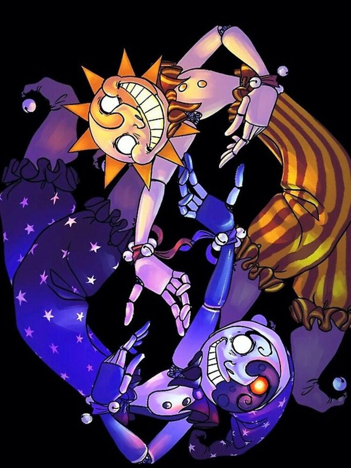 Sun & Moon BOSS FNAF Security Breach iPhone Case