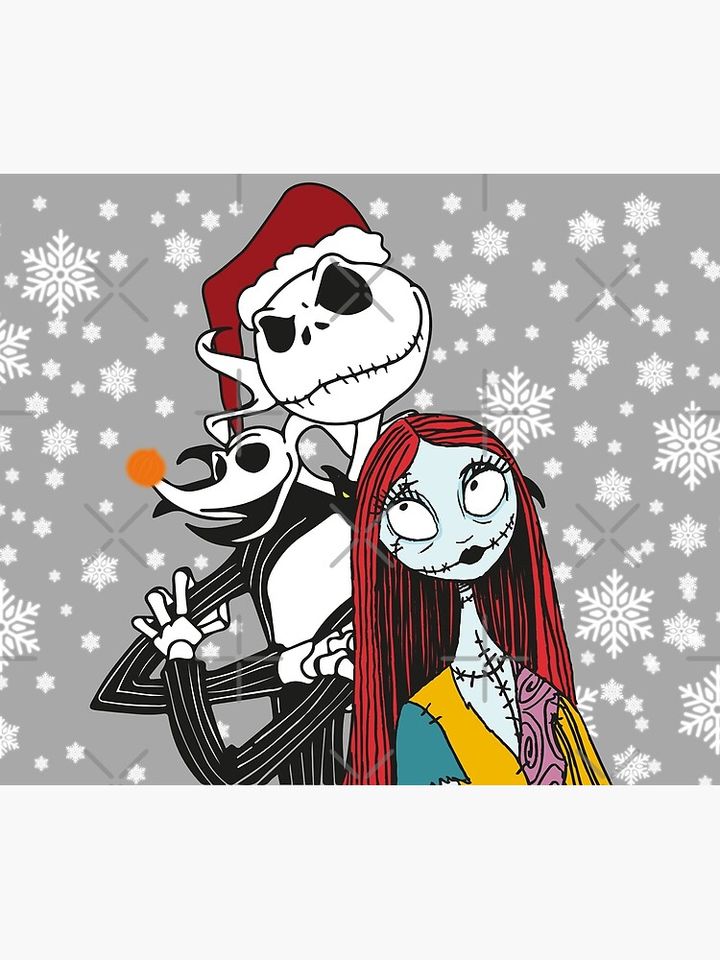 Jack Skellington, Zero and Sally - The Nightmare Before Christmas Throw Blanket