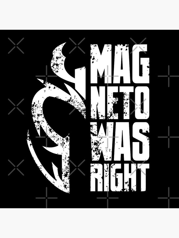 Magneto Was Right - White Pillow