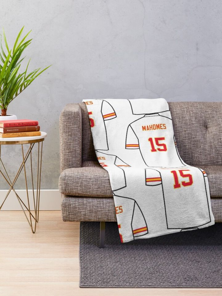 Patrick Mahomes Jersey Throw Blanket, Gift for Fan
