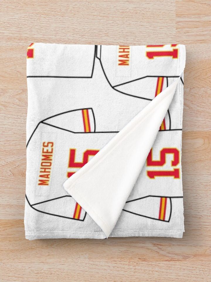 Patrick Mahomes Jersey Throw Blanket, Gift for Fan