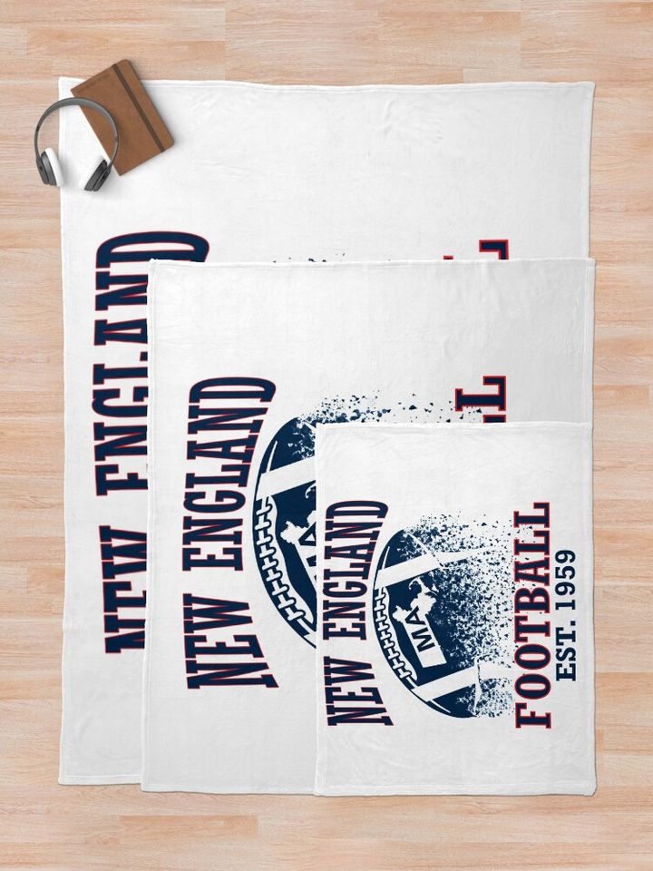 NEW ENGLAND FOOTBALL Throw Blanket