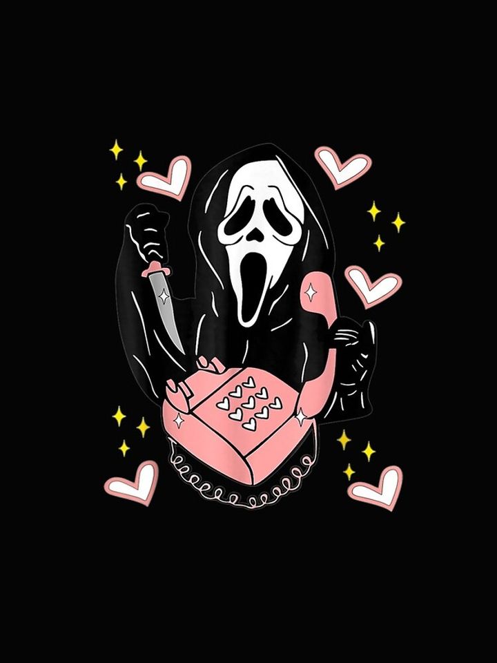 Ghostface Calling Halloween Funny, Scream You Hang Up, valentine day iPhone Case