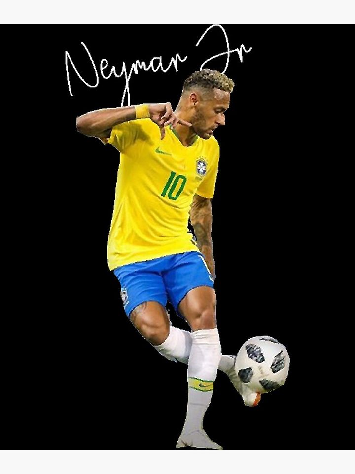 Neymar Jr signed brazil Classic Premium Matte Vertical Poster