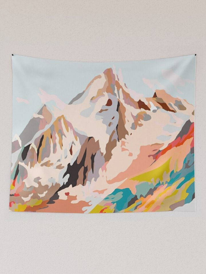 glass mountains Tapestry