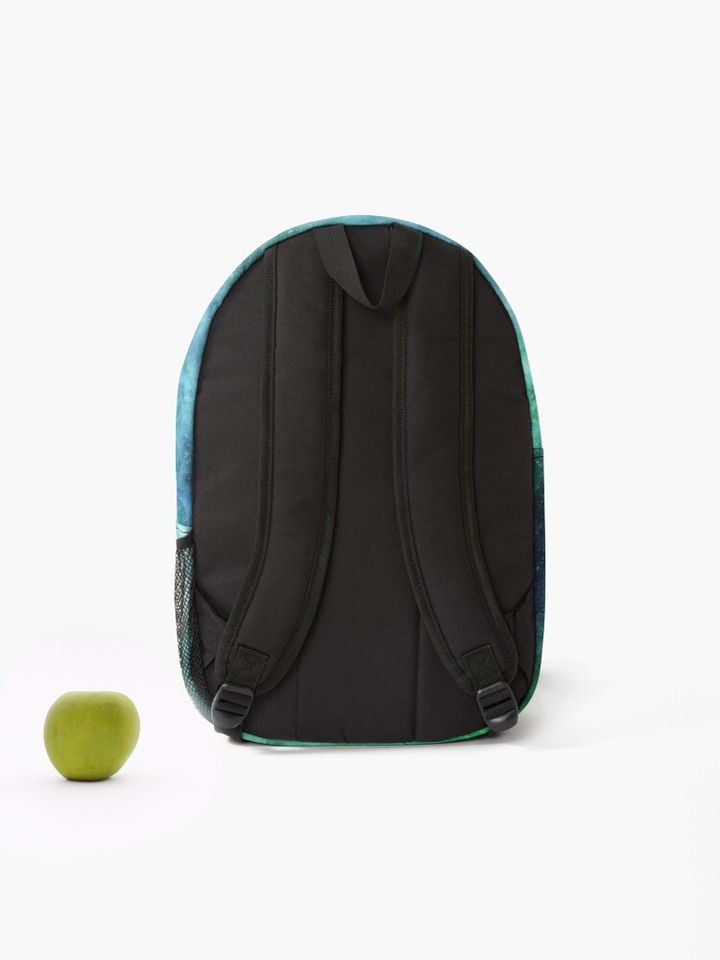 Green Blue Tie Dye Backpack