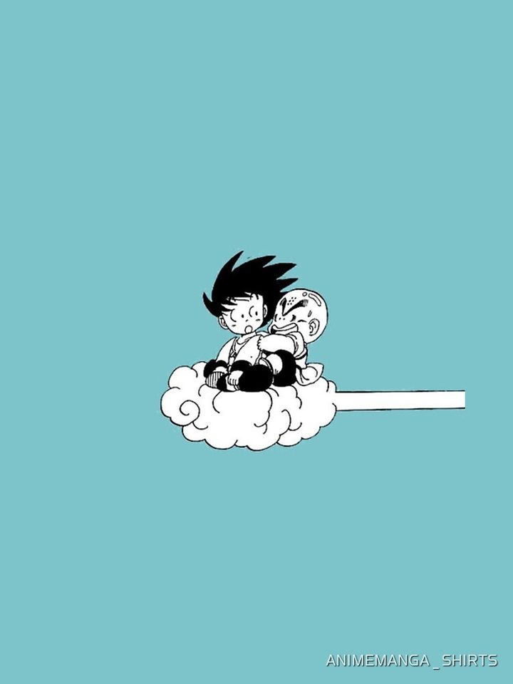 Goku and Krillin On Flying Nimbus (Dragon Ball) iPhone Case