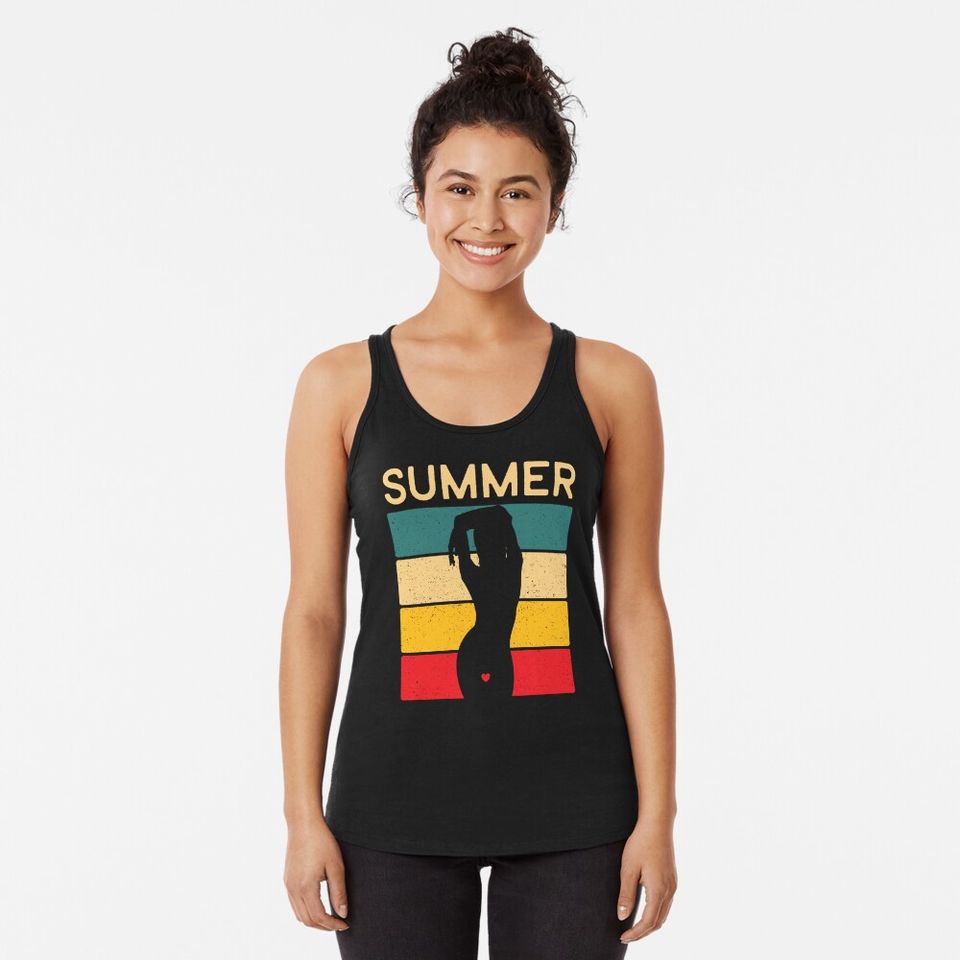 The Beauty From The Beach Racerback Tank Top