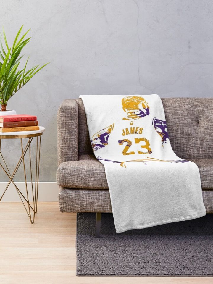Lebron James Los Angeles Lakers  Throw Blanket, Gift for Fan