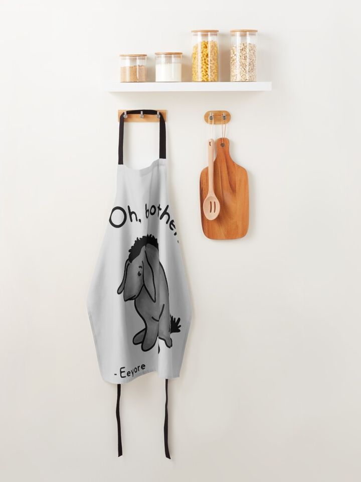 Disney Winnie The Pooh Sad Eeyore Quote Kitchen Apron
