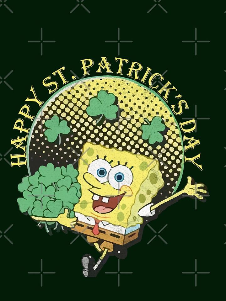  Spongebob St. Patrick's day Happy St. Patrick's Day Squarepants Essential T-Shirt