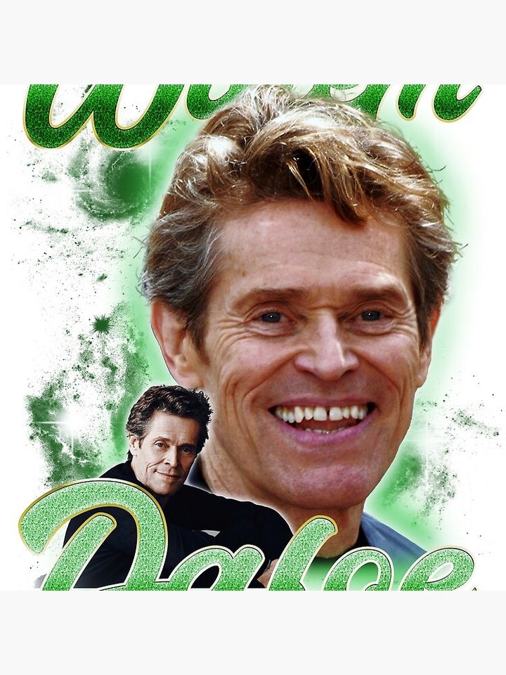 Willem Dafoe (90s vintage bootleg design)  Pillow