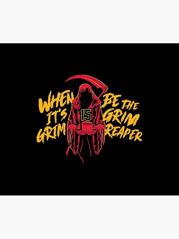 Kansas City Chiefs Grim Reaper  Throw Blanket, Gift for Fan