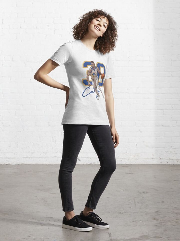 Stephen Curry Golden State Basketball Illustration Essential T-Shirt