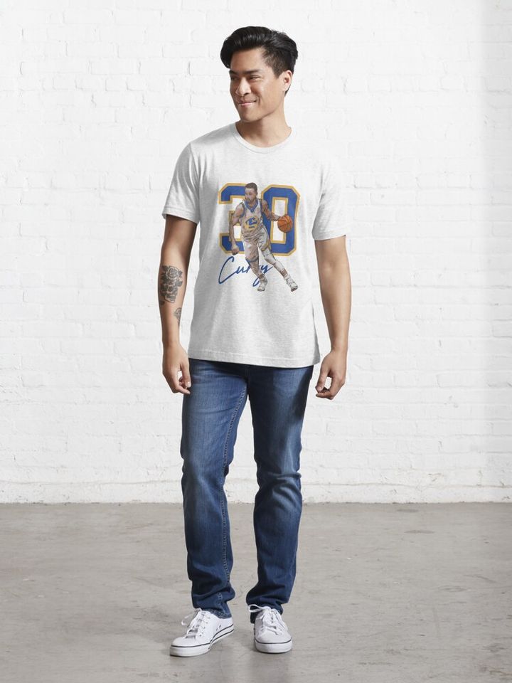 Stephen Curry Golden State Basketball Illustration Essential T-Shirt