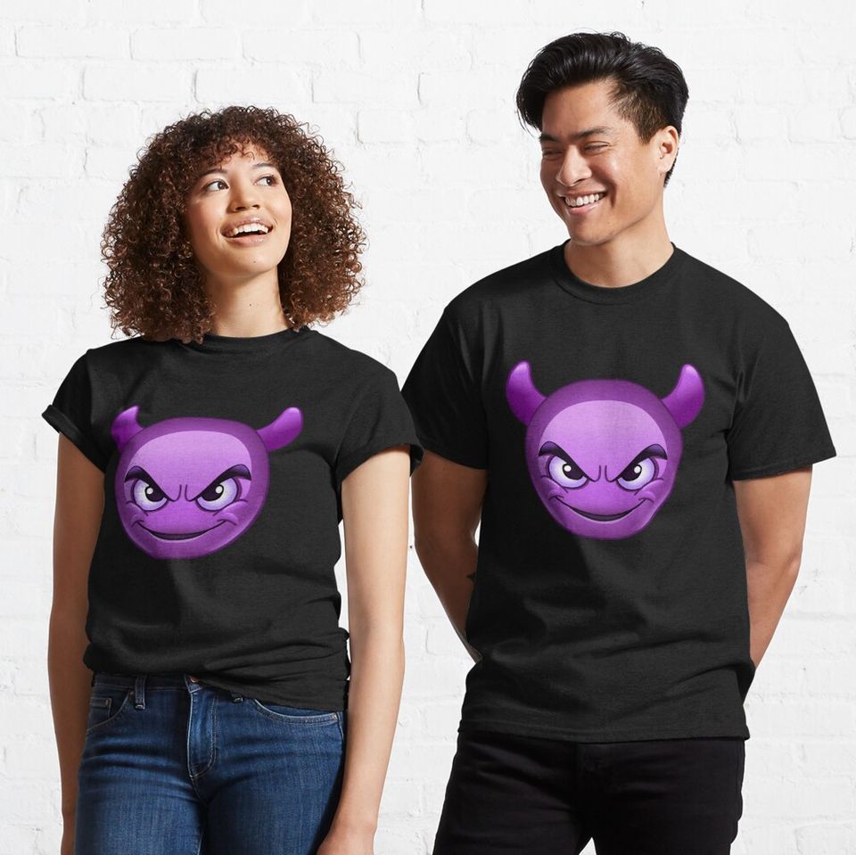 purple Devil Emoji Classic T-Shirt