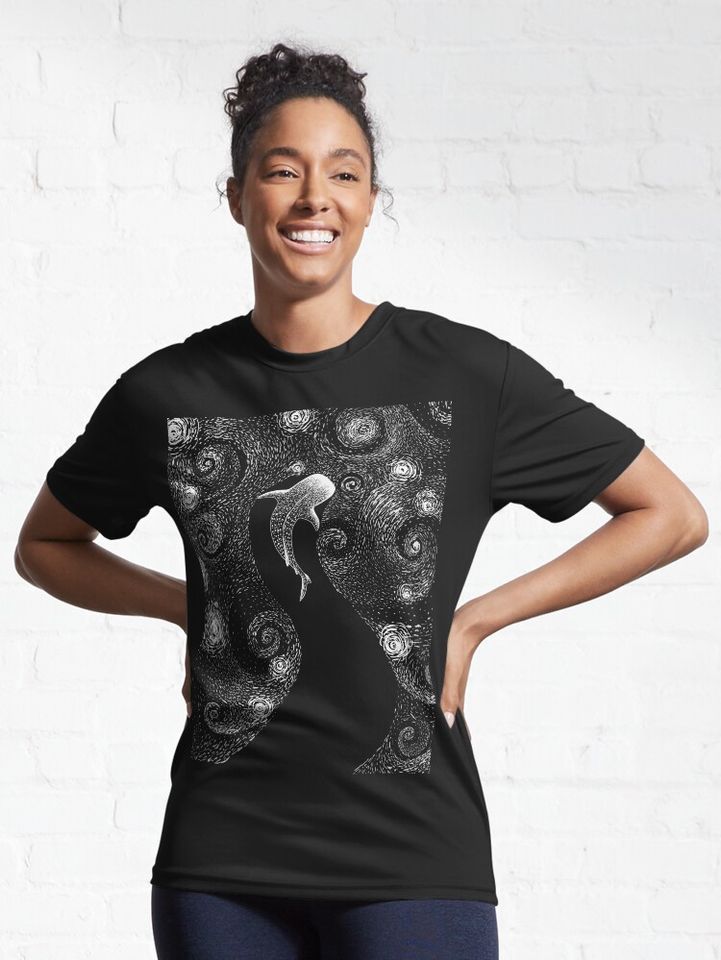 Star eater in Van Gogh style Active T-Shirt
