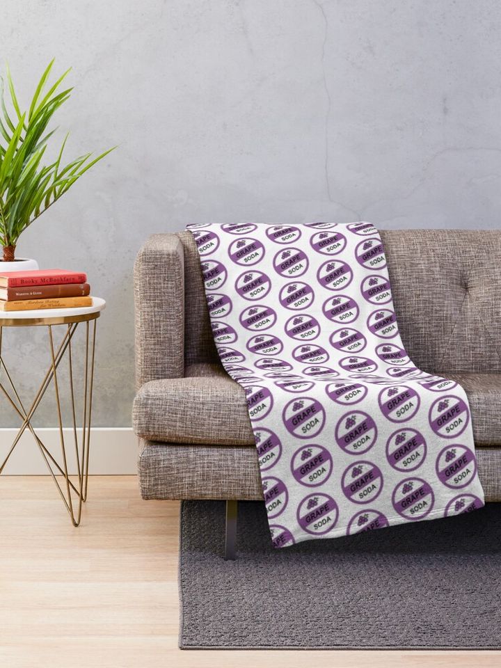 Up Grape Soda Pin Throw Blanket