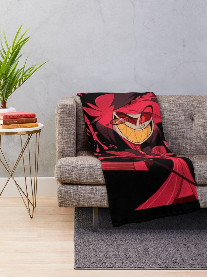 Alastor Hazbin Hotel Blanket, Hazbin Hotel Fan Gift