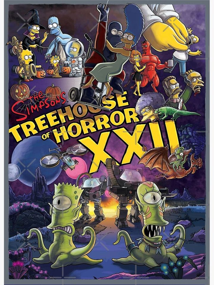 Treehouse Of Horror XXII Premium Matte Vertical Poster