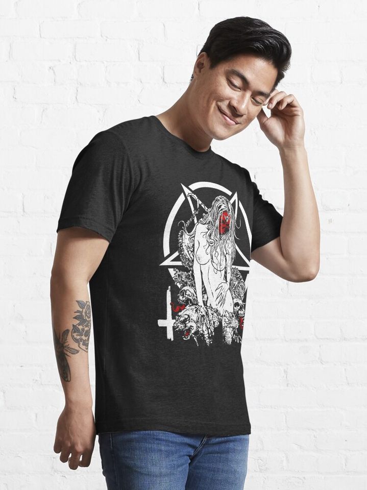 Satan Girl Unisex Gothic Rock Metal T-Shirt