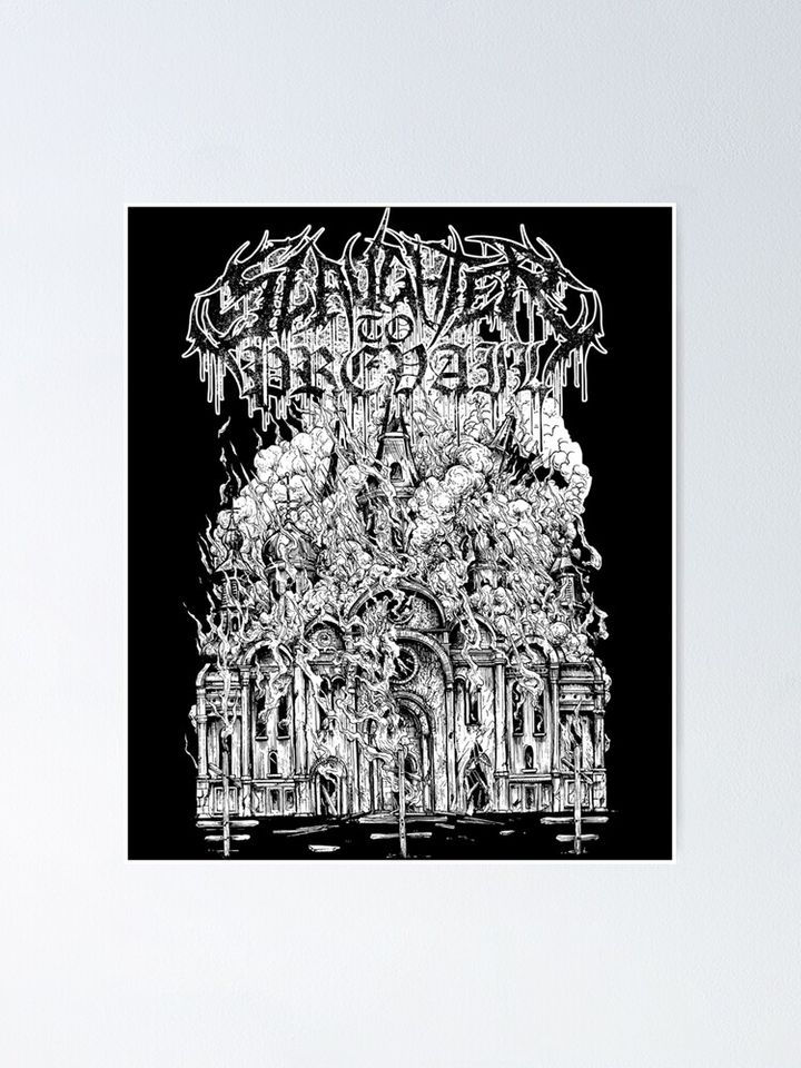 Slaughter to Prevail Demolisher Poster - Black Theme Wall Art Print