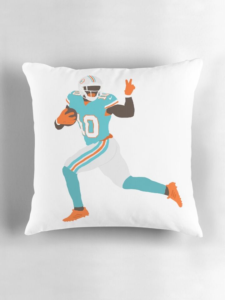 Tyreek Hill Dolphins Pillow