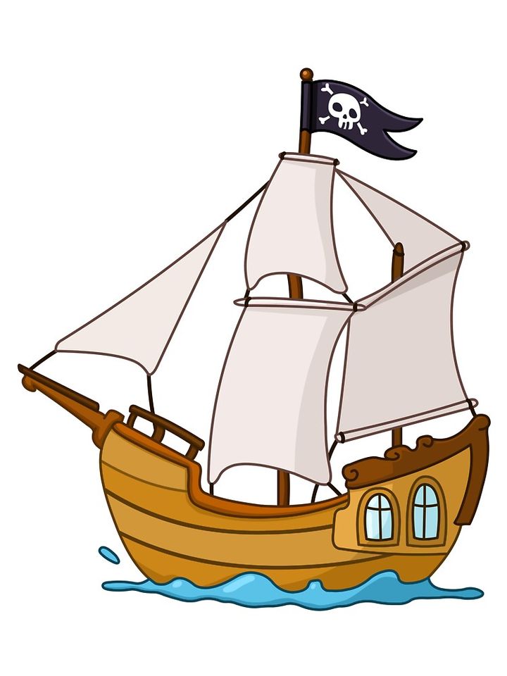 Pirate Ship Kids T-Shirt
