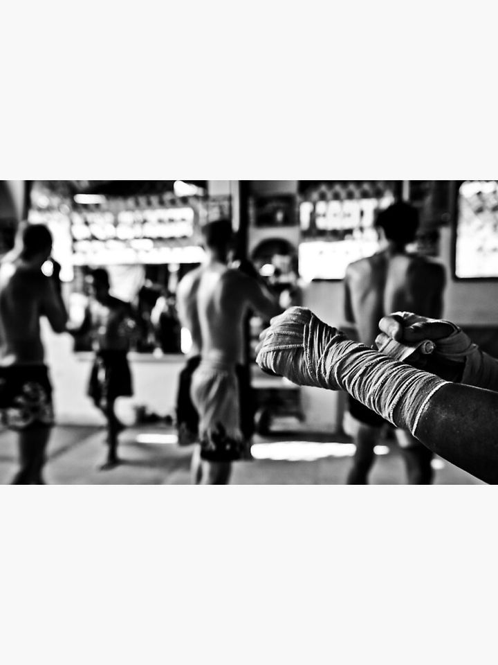 Muay Thai Hand Wraps Canvas Print
