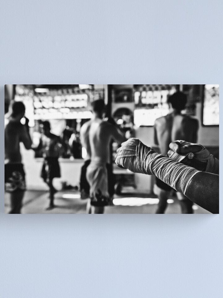 Muay Thai Hand Wraps Canvas Print