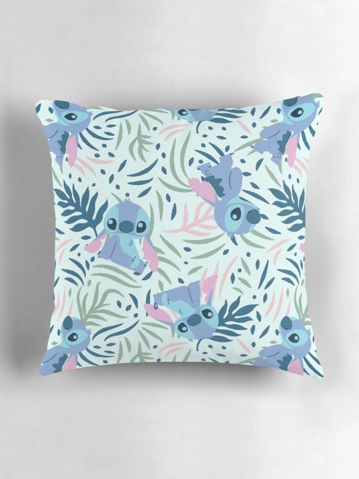 Cute Stitch Seamless Pattern Throw  Pillow