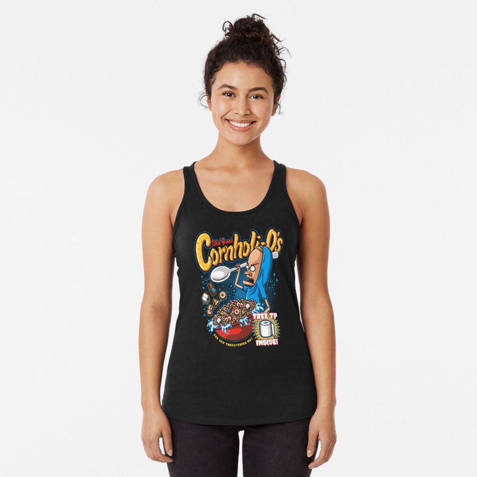 Beavis The Great Cornholio Are You Threatening me Tank Top