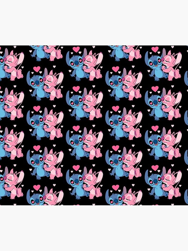 Lilo & Stitch Love Couple Throw Blanket