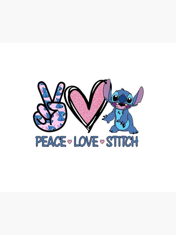 Peace Love Stitch Mouse Pad, disney mouse pad