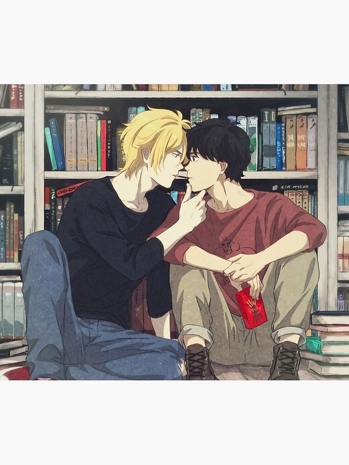 In Library Banana Fish  Throw Blanket, Gift for Fan, for All Age