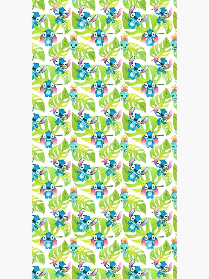 Stitch Tropical Seamless pattern Duffle Bag