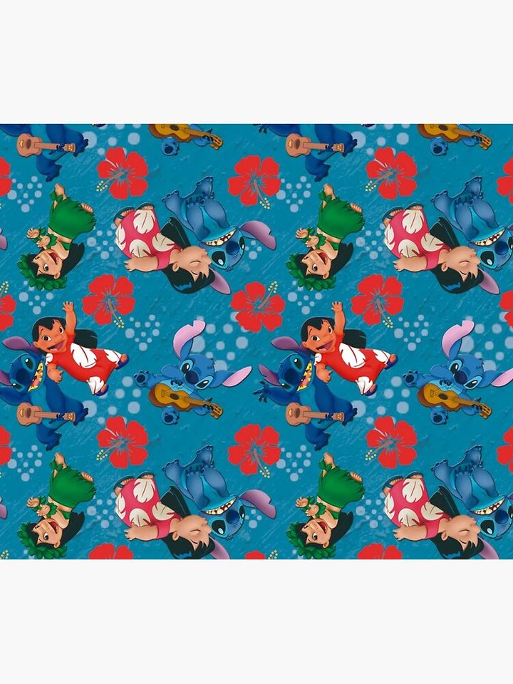 Lilo and Stitch Hawaii Tropical Throw Blanket