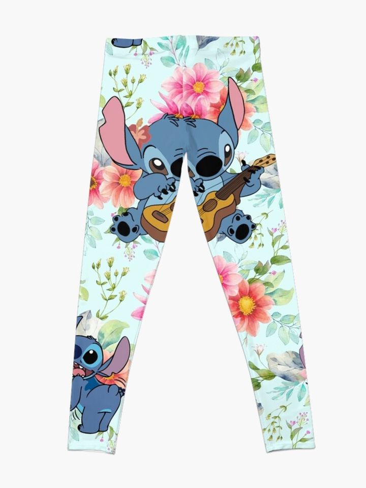 Stitch on the flower Leggings