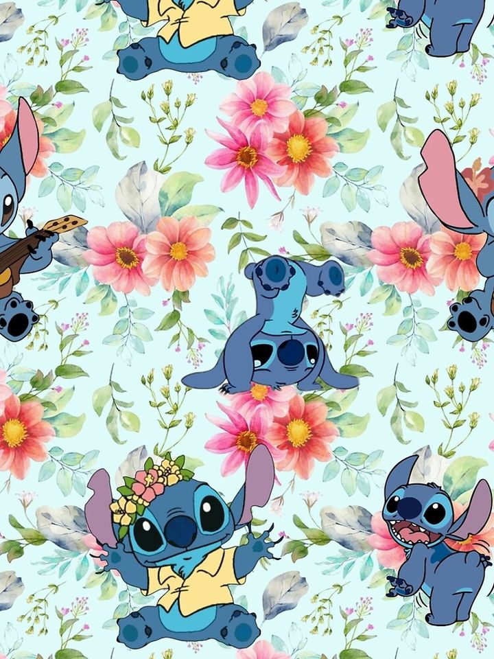 Stitch on the flower Leggings